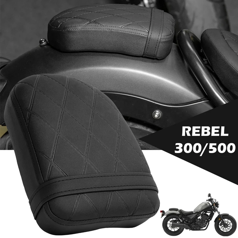 

Motorcycle Rear Passenger Pillion Pad Seat Cushion Cover for Honda Rebel CMX500 CMX300 2017 2018 2019 2020 2021