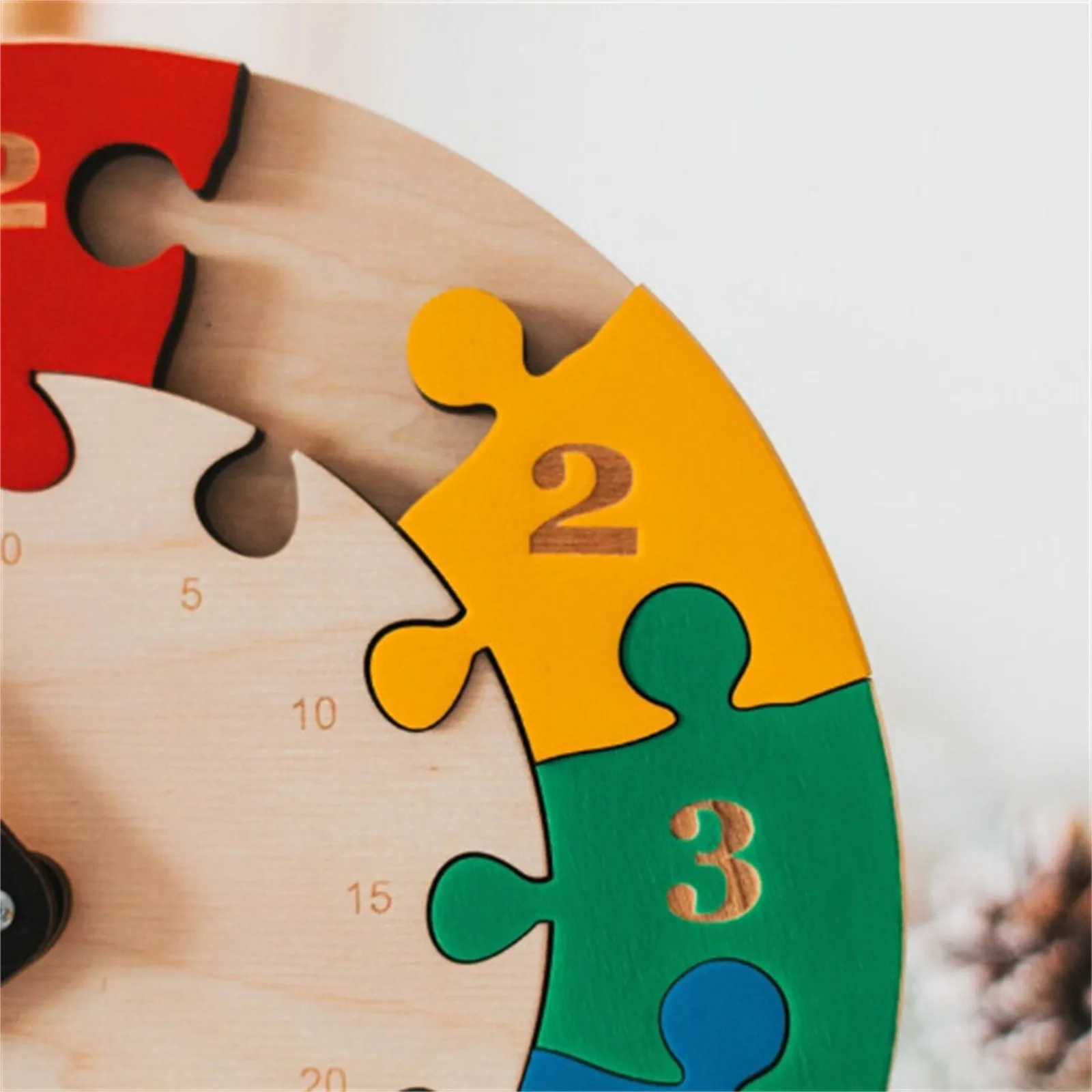 

Learning Teaching Toddlers Clock Wooden Puzzle Toys Present Hight Quality Birthday Educational Creative High Quality Gift