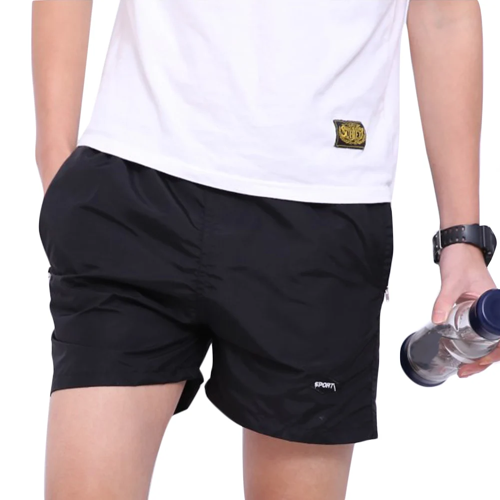 Summer Men's Beach Shorts Fashion Cotton Slim Casual P Knee Length Daily Life Sport Club Black/WhiteArmy Green #2 | Мужская одежда