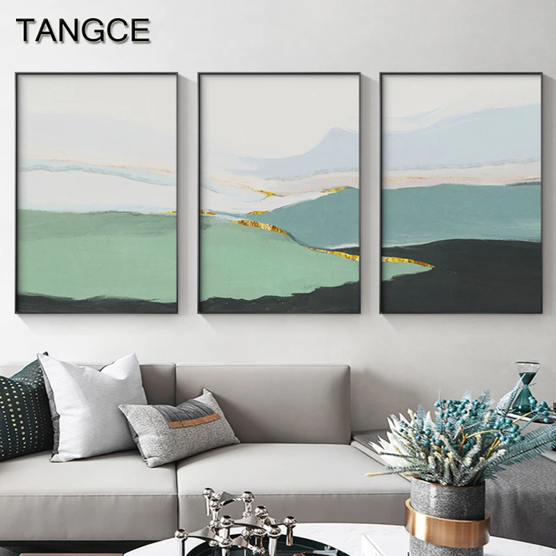 

Japanese Korean Canvas Posters Abstract Landscape Paintings Vintage Room Decor Modern Prints Contemporary Art Tropical Wall Art