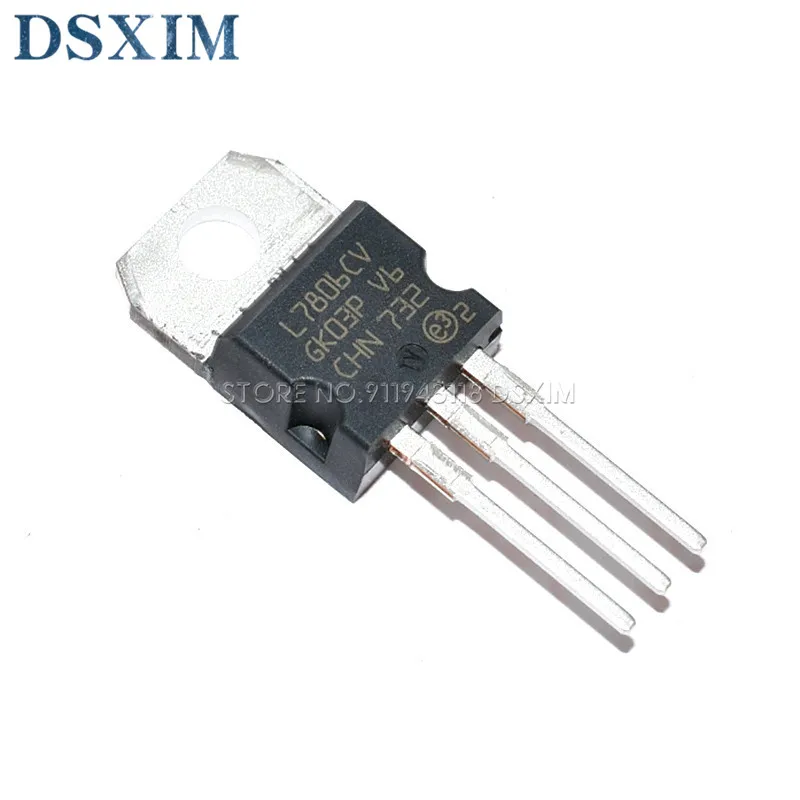 Новая и оригинальная интегральная схема L7806CV TO220 L7806 TO-220 7806 LM7806 MC7806 10 шт. - купить по