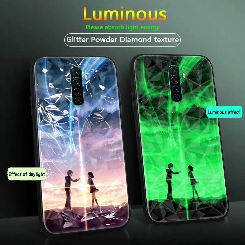 3D блеск светящийся чехол для телефона OPPO Рино 4 3 Pro 2 Z 2Z ACE A11X A5 A8 A9 2020 A52 A72 A92 Realme XT X2Pro