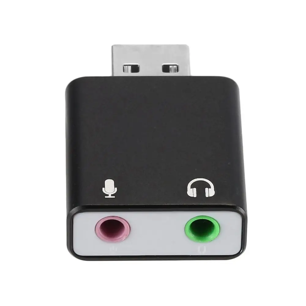 Мини Внешний usb звуковой интерфейс USB до 3 5 мм адаптер для подключения наушников