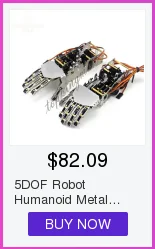 Arduino Robot 6 dof, Алюминиевый зажим коготь монтажный комплект Механическая Роботизированная рука и сервоприводы Металл сервопривод Рог-серебро скидка 20