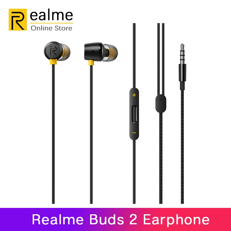 Глобальная версия Realme Buds 2 Наушники вкладыши 11 мм драйвер усиления басов