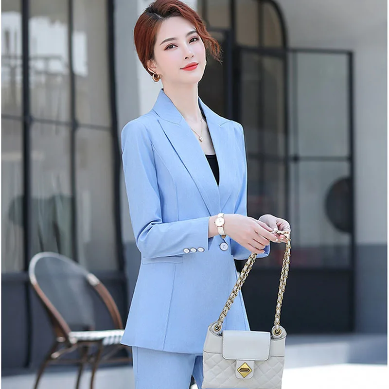 1 шт. Женский приталенный Блейзер размера плюс пальто осень 2020 хлопковая смесь с