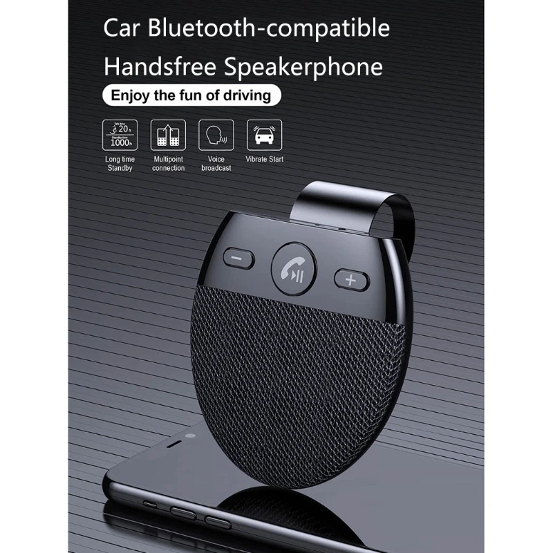 Bluetooth-совместимая гарнитура для телефона автомобильный динамик беспроводной