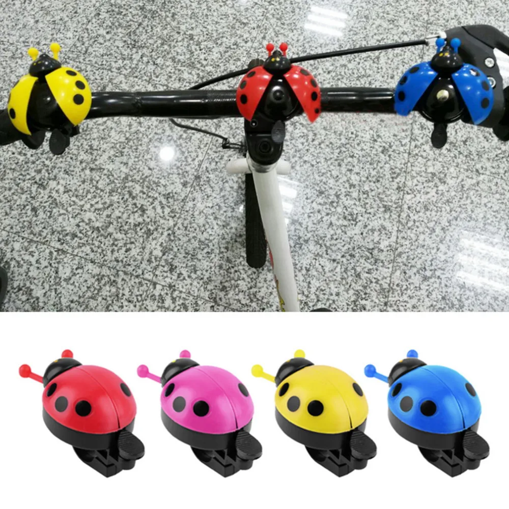 

Hot ! Lovely Kid Beetle Ladybug Ring bicycle Bell For Cycling Bicycle Bike Ride Horn Alarm bike trumpet horn WHolesale