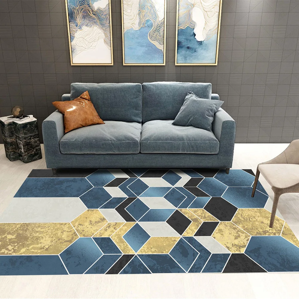 Современный модный сшиваемый ковер для гостиной и спальни кровати с