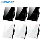 Сенсорный выключатель света, стандарт ЕС, панель из закаленного хрусталя, 4 цвета, мощность 123, 1 канал, 220 В, настенный светильник, сенсорный выключатель