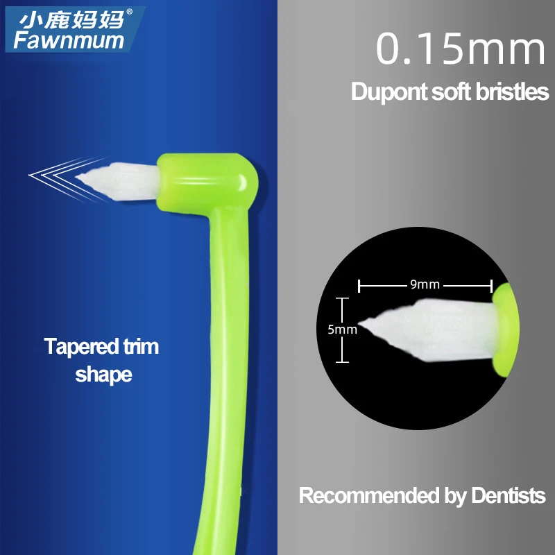 Ортодонтическая зубная щетка fwn MUM для чистки ортодонтических брекетов с