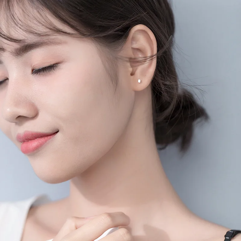 Серьги гвоздики из серебра 100% пробы 1 пара|Серьги-гвоздики| |