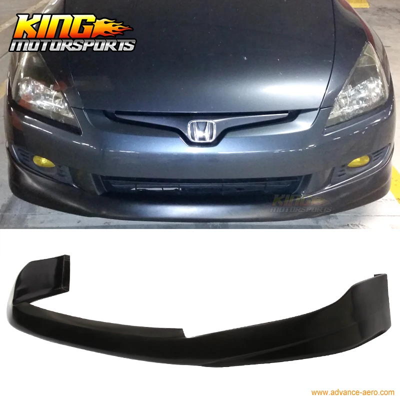 Подходит для 03 05 Honda Accord Coupe 2DR HFP Style полиуретановый передний бампер губ Боди дома
