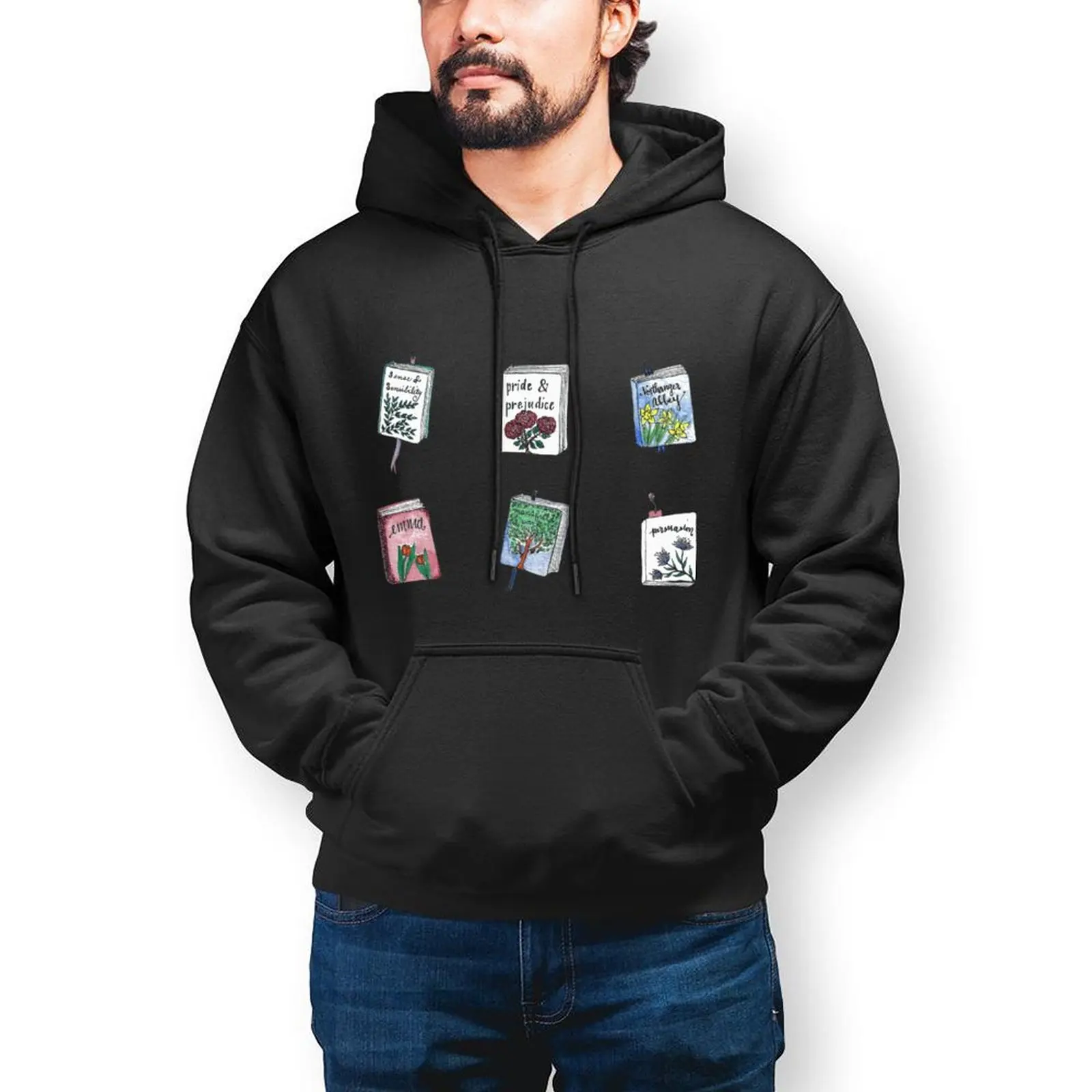 

Jane-Austen-10 74 Hoodie Fashion Long Cotton Hoodies Men Warm Loose Pullover Hoodie Oversize