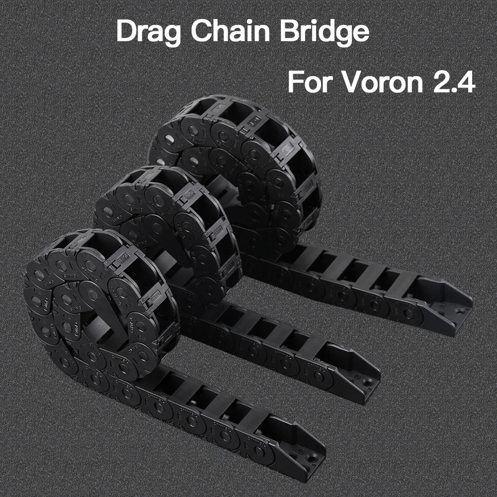 1 компл., кабельные цепи VORON 2,4, черные открывающиеся проволочные цепи для Voron 2,4, переключающий провод Voron 0,1
