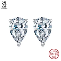 orsa jewels 0 5ct de brilliant moissanite diamond stud earrings for women 925 sterling silver fine jewelry wedding party sme17