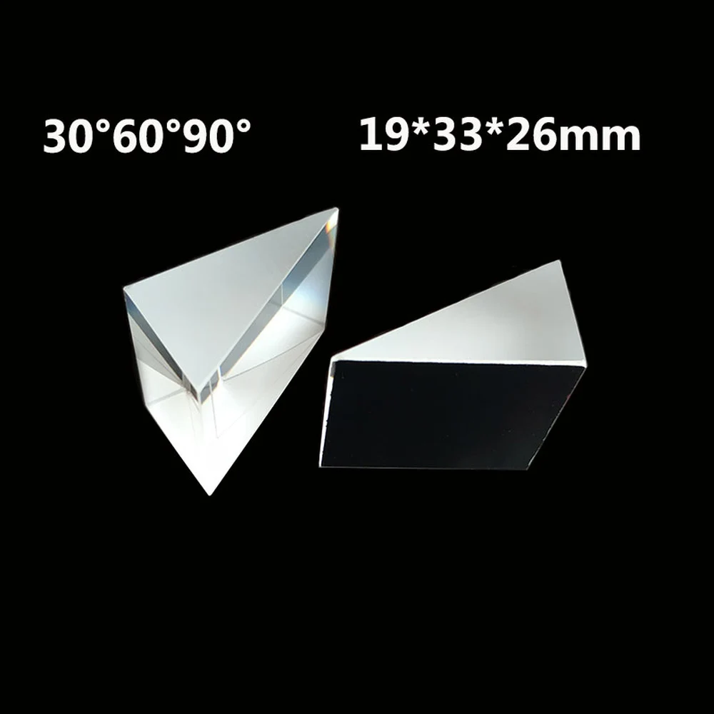 

19*26*33mm 30 Degrees Processing Of Optical K9 Glass Lazy Glasses Manufacturer With Right Triangular Prism