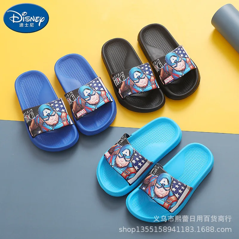 

Детские мягкие летние сандалии Disney для мальчиков Капитан Америка
