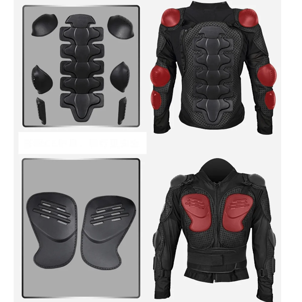 

Motorcycle Armor Jacket Full Body Armor Jacket Spine Chest Protection Gear M L XL XXL XXXL 4XL for kawasaki suzuki honda yamaha