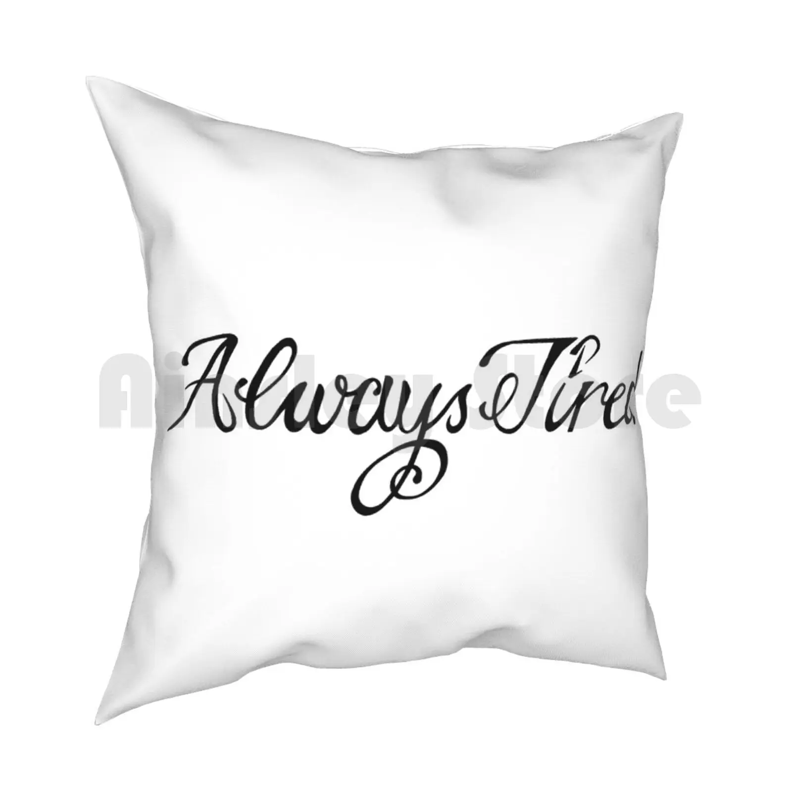 -Всегда уставший Подушка Чехол с принтом домашняя мягкая подушка всегда