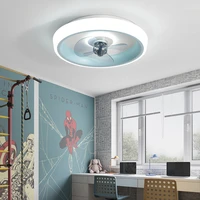 nordic modern acrylic abs smart led ceiling fan light colorful childrens bedroom dining household lighting fan integrated lamp