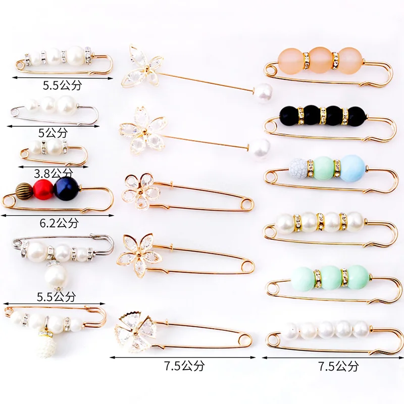 Распродажа-распродажа-брошь с жемчугом Простой Жемчуг фиксированный ремешок