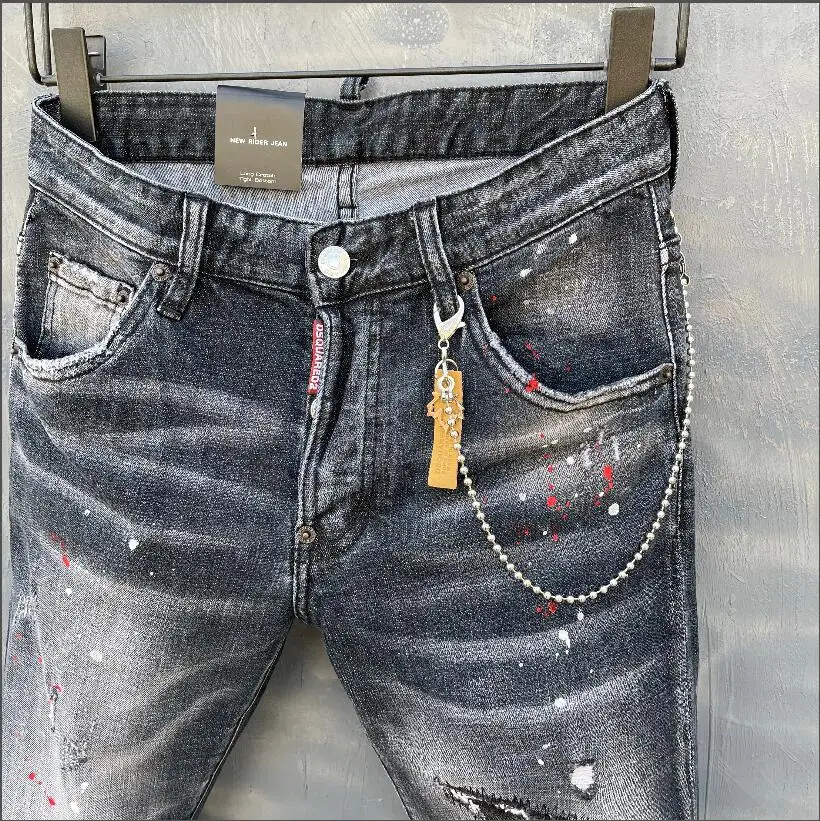 pantalones de mujer cintura classic,Authentic DSQUARED2,Retro,Italian brand ,Women/Men Jeans,locomotive,Jogging jeans,DSQ010-2