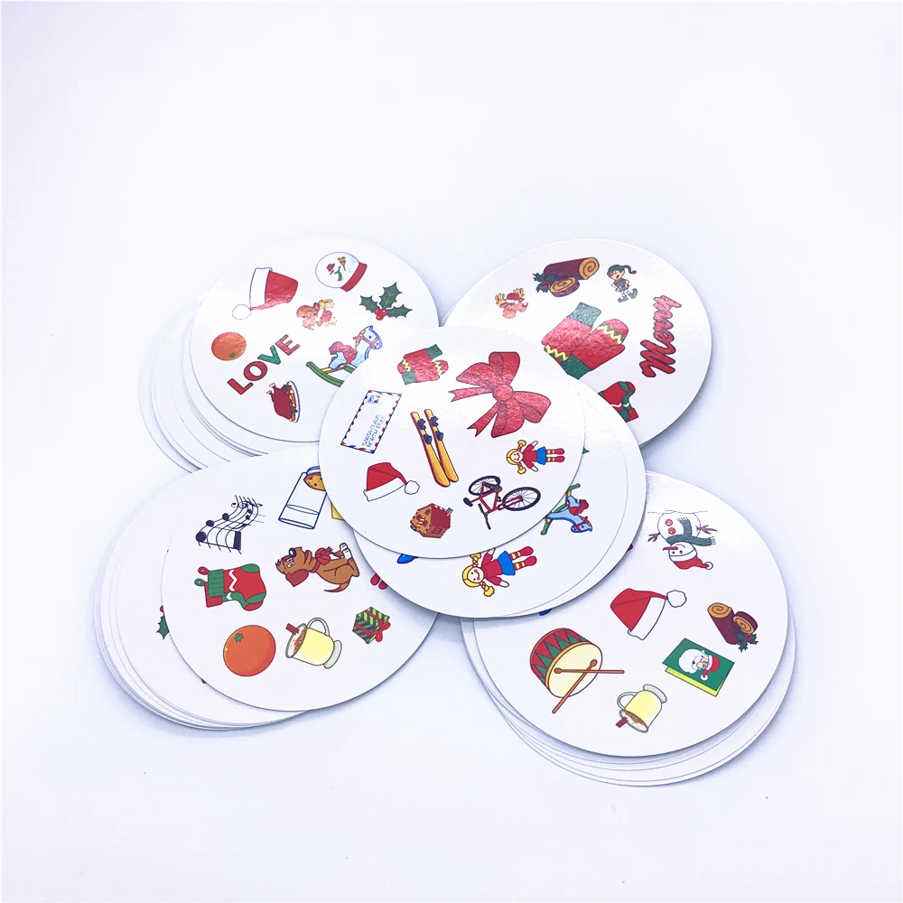 Новый Рождественский праздник настольные игры пятно it dobble карты настольная игра