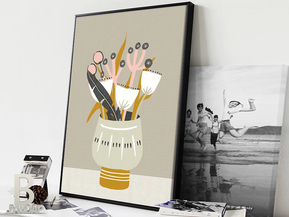 Настенное искусство среднего века фольклорное 60-е принты скандинавский