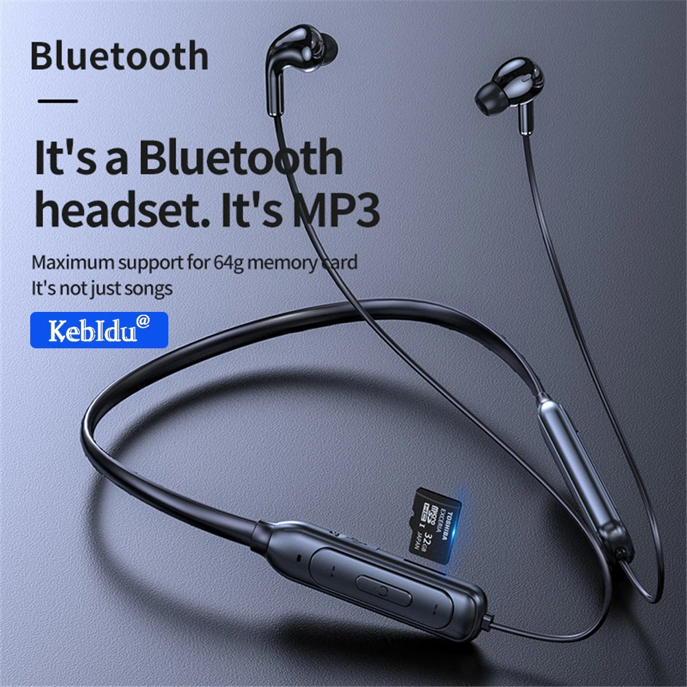 

Bluetooth Беспроводные спортивные наушники Kebidu M60, стерео сабвуфер, подвесные шейные наушники, простые наушники, наушники-вкладыши