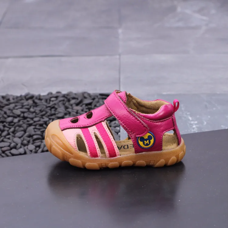 Высококачественная летняя детская обувь брендовые сандалии с закрытым носком