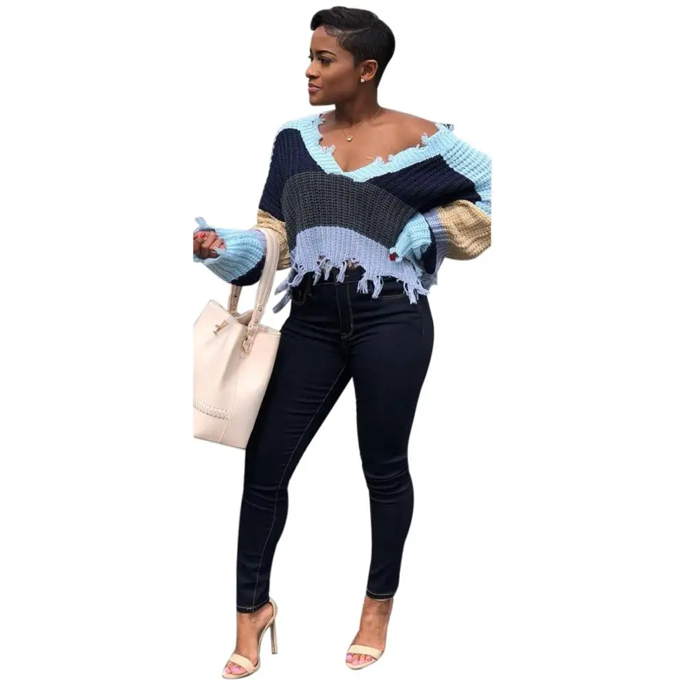 women pullover sweater Autumn Spring Long sleeve female Colorful ladies jumper 2019 | Женская одежда