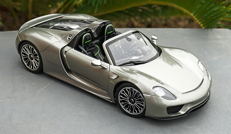 Welly 1:18 Масштаб 918 Spyder конвертируемый литой металлический игрушечный автомобиль модель сплава для детей Коллекция подарков оригинальная коробка