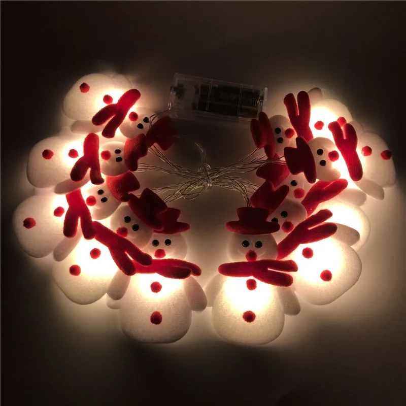 

3m 1.65m Santa Snowman Led Light String Christmas Lights Holiday Fairy Lighting for Home Party Decoration Garland Navidad Decor