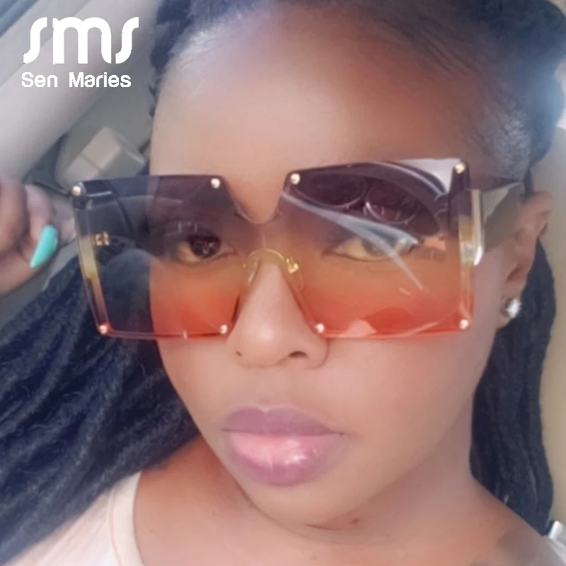 2020 модные квадратные солнцезащитные очки женские брендовые дизайнерские