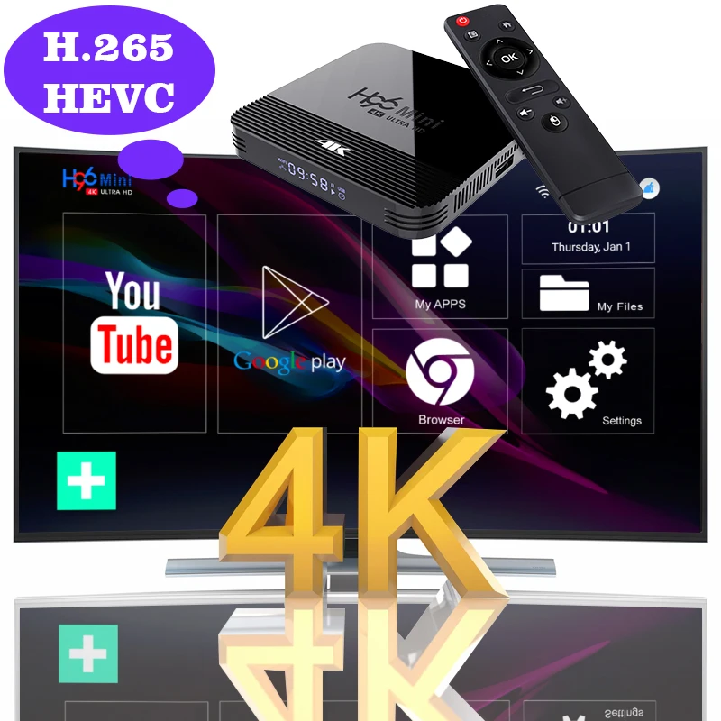 H96 мини H8 Android 9 0 RK3228A TVBOX двухъядерный процессор Wi Fi 2 4G 5G для приставки Smart 4K HD Google