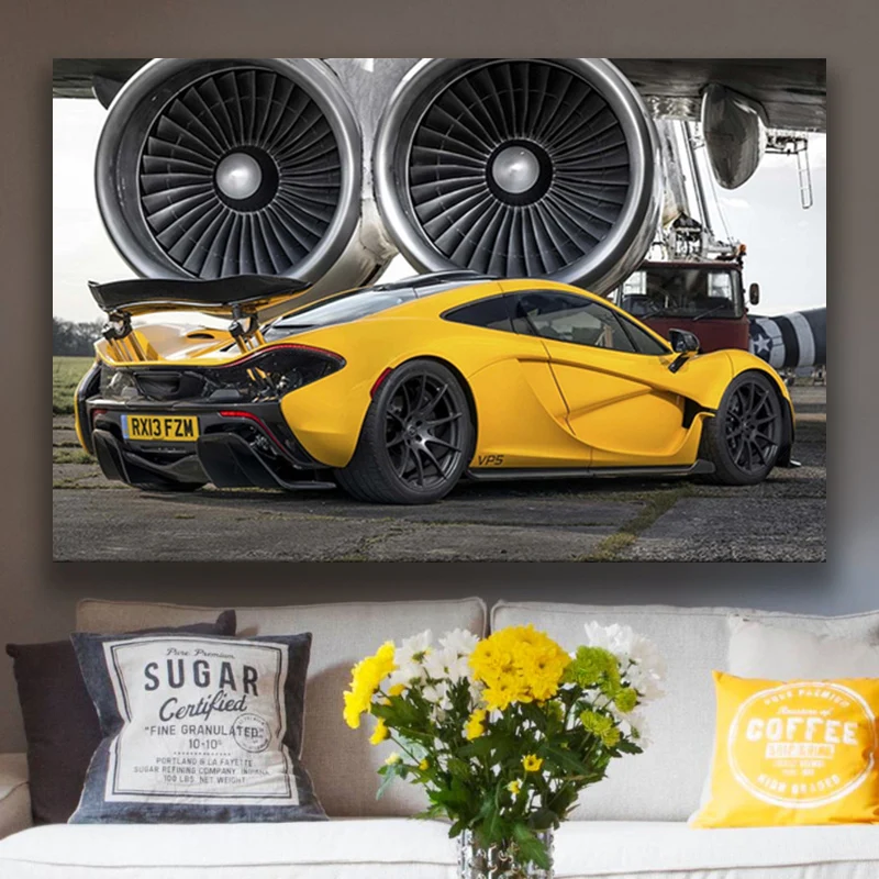 

Decorative canvas poster Mclarens P1 2 living room office racing supercar painting wall art living room decoration
