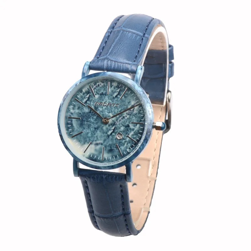 

2020 Badate Brand New Leisure Couple Watch Alloy Ceramic Surface Real Belt Quartz