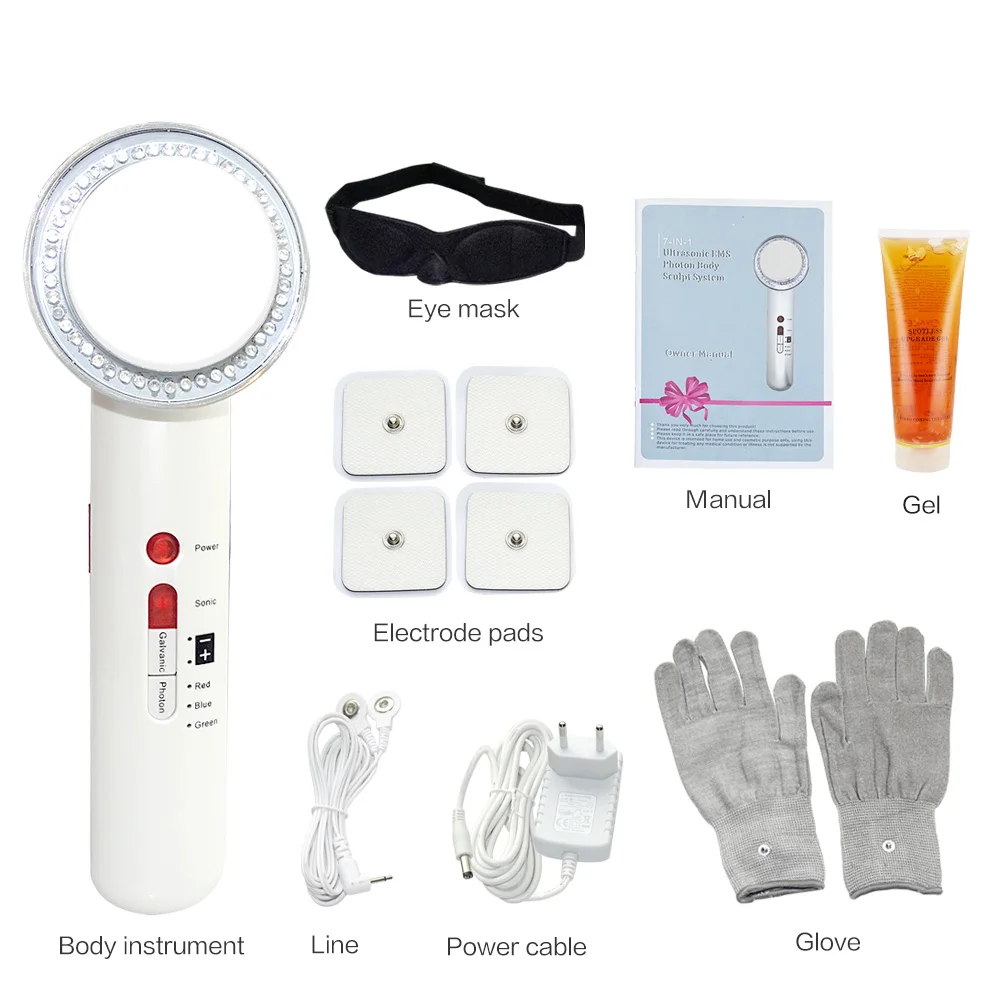 7 в 1 гальваническая инфракрасная ультразвуковая терапия|Звуковое вибрационное