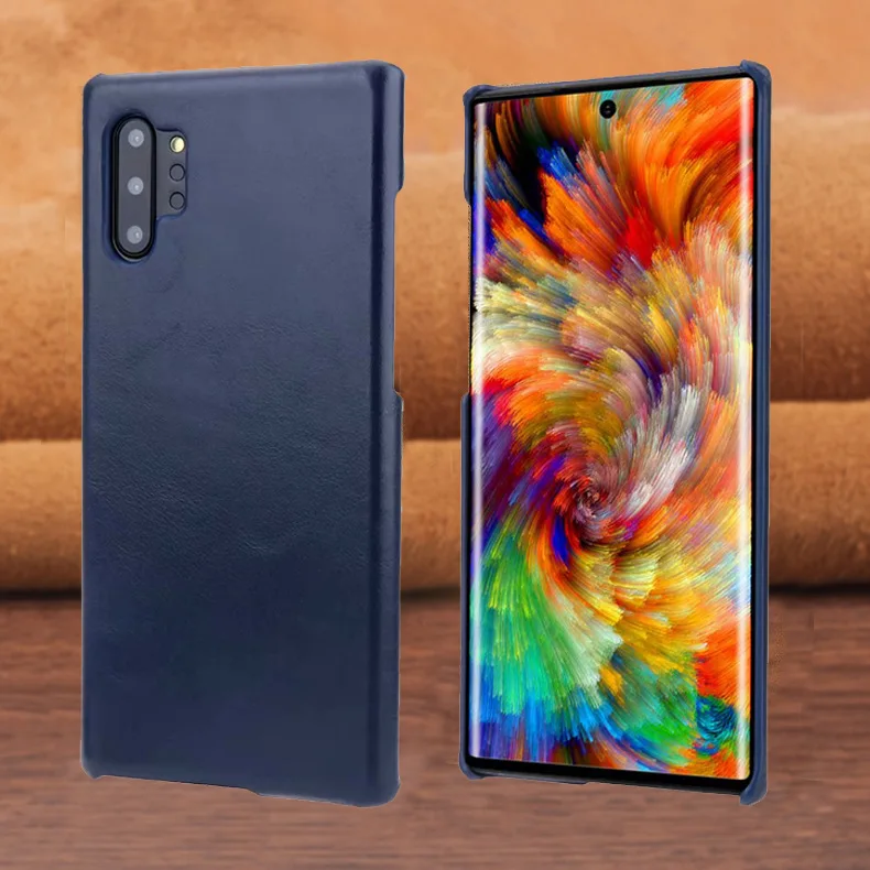 Note10+ ретро матовый чехол из натуральной кожи для телефона samsung Galaxy Note 10 9 S10 S9 Plus Note10 Простой деловой чехол