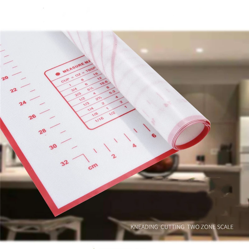 

Jumbo Size Baking Kneading Dough Mat Dumpling Pads Cushioning Pads Nonstick Slabs Rolling Pastry Pans Silicone Kneading Mats