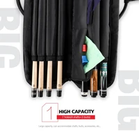 konllen billiard 7 holes cue case 4 shafts 3 butts 86x16x8cm gray oxford canvas bag carry sturdy wear resistant case