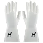 Бытовые водонепроницаемые резиновые латексные перчатки для мытья посуды, прочные кухонные рабочие приборы для уборки дома