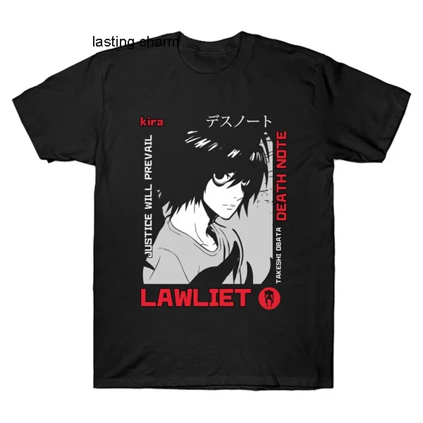 

Lawliet Dth Note летние модные футболки мужские топы Sho Mouw футболка