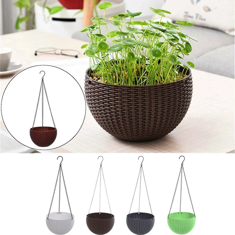 Полимерное подвесное растение корзина для горшков вешалка цветочного горшка