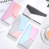 Three-color Phone Cover For Motorola Moto G50 G30 G20 G10 Power Play Plus One Macro Wallet Card Holder Case D29G