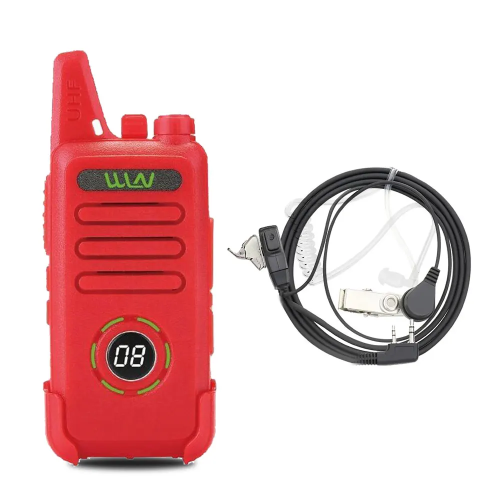 Add an earphone WLN KD-C1 plus UHF 400-470MHz мини портативный fm-приемопередатчик KD-C1plus двухстороннее радио Ham коммуникатор рация со скремблером - Цвет: Add an earphone