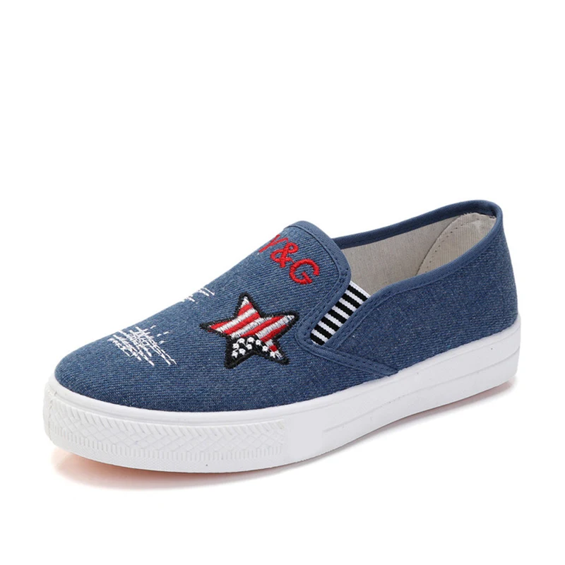 Spring Women's Canvas Shoes Casual Loafers Women Slip On Flat Platform Elastic Band Woman Sneakers Female Comfort Footwear 2021 | Обувь