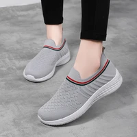 ultralight outdoor walking shoes women autumn breathable new fashion sock sneakers female round toe non slip casual sock shoes