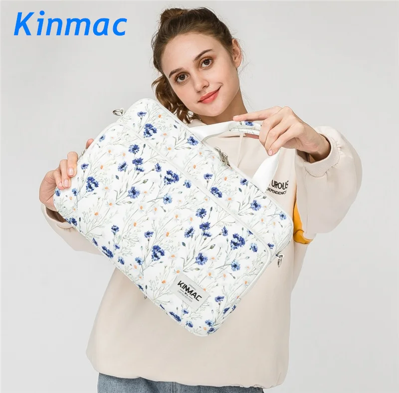 

Brand Kinmac Waterproof Messenger Laptop Bag 13,13.3 inch, Flower Arrangemen Lady Man Case For MacBook Air Pro, Dropship F115
